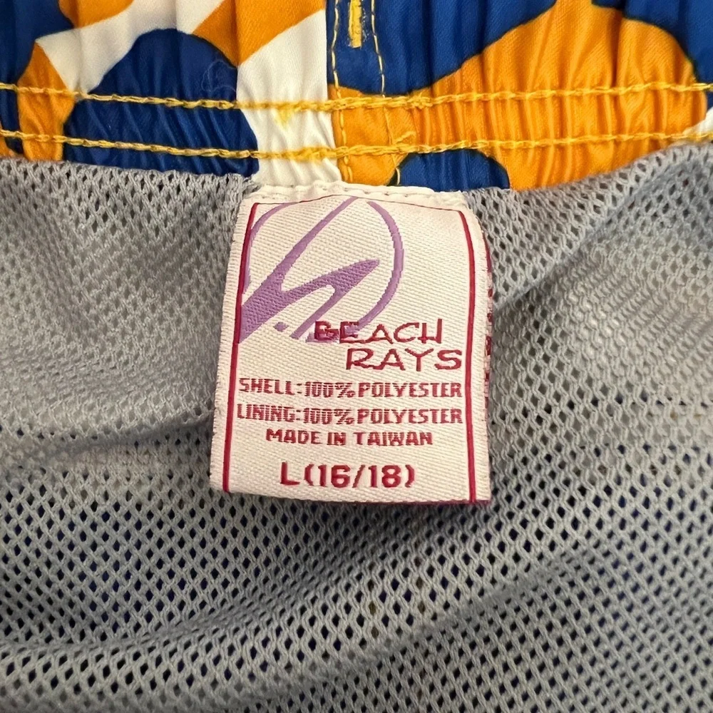 Beach Rays Tropical Swim Trunks – Men’s Large - Picture 3 of 4